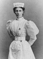Nursing Sister Georgina Pope in South Africa circa 1899. Pope later was instrumental in the creation of the Canadian Army Medical Corps nursing service