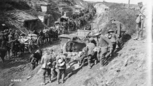 Canadian Advanced Dressing Station in the German line, east of Arras, France, September, 1918. Source: Library and Archives Canada