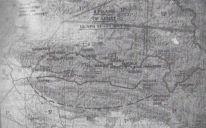 Map showing 4 Field Ambulance locations during Op Assist Turkey-Iraq